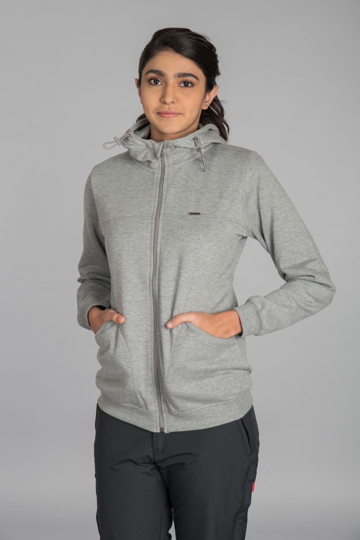 Grey Fleece Lined Sweatshirt | Women